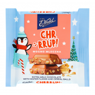 Шоколад E.Wedel Chr Rrup! молочный с вафлей и хлопьями 38г - Фото