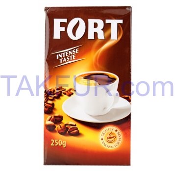 Кофе Fort Intense Taste натуральный жареный молотый 250г - Фото