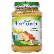 Пюре Hamanek Телятина с овощами д/детей от 5-ти мес 190г - Фото