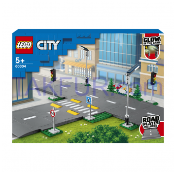 Конструктор Lego City Дорожные плиты №60304 для детей 1шт - Фото