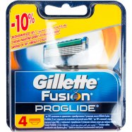Кассеты для бритья Gillette Fusion ProGlide сменные 4шт - Фото