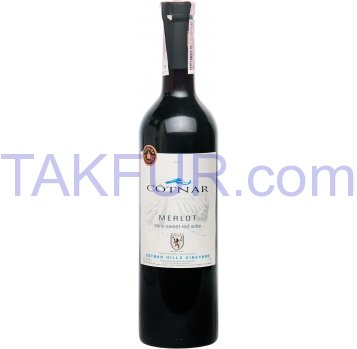 Вино Cotnar Мерло Хилл красное полусладкое 9-12% 0,75л - Фото
