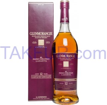 Виски Glenmorangie Lasanta 12 лет выдержки 43% 0,7л - Фото