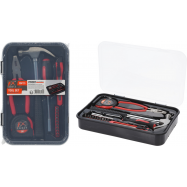 Набір інструментів: пласкогубці, викрутка, 10 бітів для викрутки, молоток, рулетка 3м, ніж - Фото