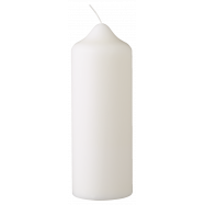 Свеча H-line белая 78х220мм 1шт - Фото