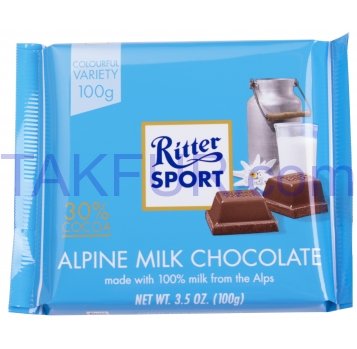 Шоколад Ritter Sport молочный 100г - Фото