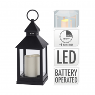 Ліхтар декоративний 1 світлодіодна лампочка 100X100X235 мм - Фото