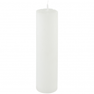 PRAGNIS СВІЧКА РУСТІК ЦИЛ. (55 Х 20, 40 ГОД) : БІЛИЙ - Фото