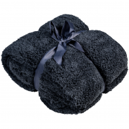 TH ПЛЕД ПУХНАСТИЙ 200Х220СМ : АНТРАЦИТ - Фото