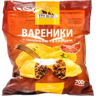 Вареники Три Ведмеді с печенью и сердцем 700г - Фото