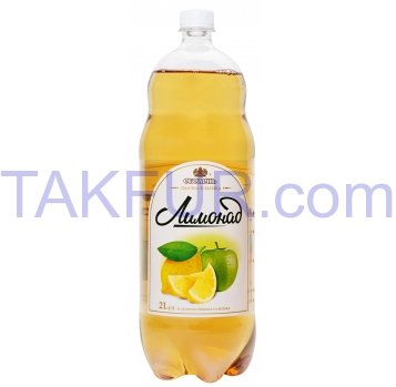 Напиток Оболонь Лимонад со вкус лимона и яблока сильногаз 2л - Фото