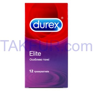 Презервативы Durex Elite Особо тонкие латексные 12шт - Фото
