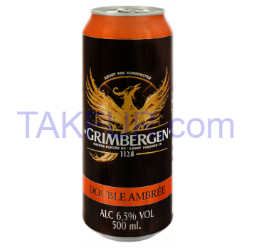 Пиво специальное Grimbergen Double Ambree темное 6.5% 0.5л - Фото