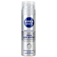 Пена д/брит Nivea Men Серебр Защит 200мл - Фото