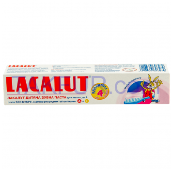 Зубная паста Lacalut детская до 4 лет без сахара 50мл - Фото