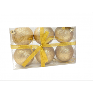 ТН НАБІР КУЛЬ 60ММ 6ШТ : ЗОЛОТИЙ - Фото