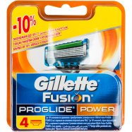 Кассеты для бритья Gillette Fusion ProGlide Power смен 4шт - Фото