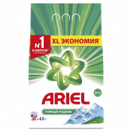Средство моющее Ariel Горный родник автомат порошок 4,5кг - Фото