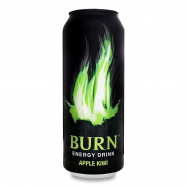 Напиток Burn Apple Kiwi энергетический б/а с/газ 500мл - Фото