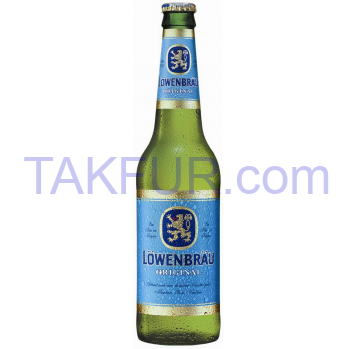 Пиво Löwenbräu Original светлое пастеризованное 5,2% 0,33л - Фото