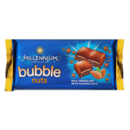 Шоколад Millennium bubble nuts молочный с миндалем 70г - Фото