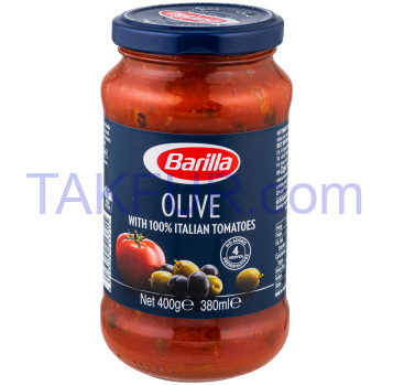Соус Barilla Olive томатный с оливками 400г - Фото