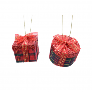 Підвіска Подарунок пластикова в асортименті 4см - Фото