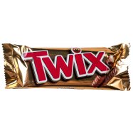 Печенье Twix песочное с карамелью покрытое мол/шоколадом 50г