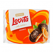 Печенье Roshen Jelly Cookies Lovita Orange сдобное 420г - Фото