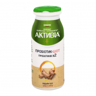 Бифидойогурт Активіа Имбирь и мед 1.4% 100г - Фото