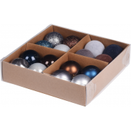 НАБІР ПРИКРАС 16 ШТ 4 СМ БЛАК - Фото