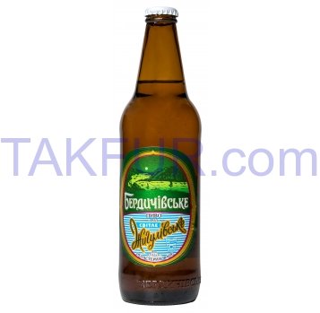 Пиво Бердичівське Жигулевское светлое непастеризов 3,7% 0,5л - Фото