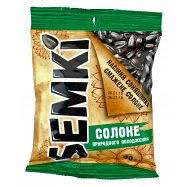 Насіння соняшника Semki смажене солоне 80г - Фото