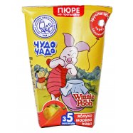 Пюре Чудо-Чадо Яблоко-морковь-айва 135г - Фото