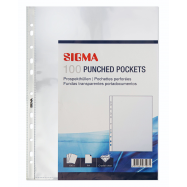 SIGMA ФАЙЛИ ПРОЗОРІ A4 100ШТ - Фото