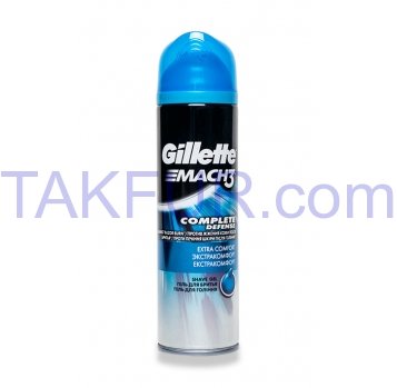 Гель для бритья Gillette Mach3 Comp Def Экстракомфорт 200мл - Фото