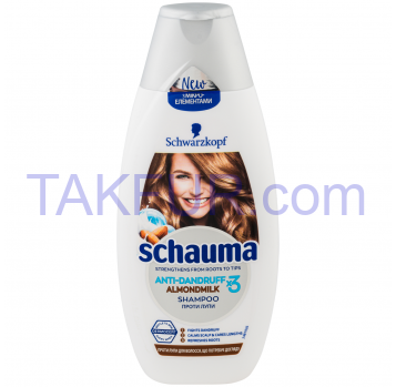 Шампунь для волос Schauma Anti-dandruff аlmodmilk 400мл - Фото