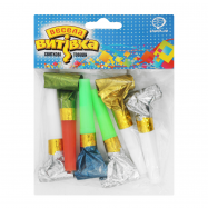 Язык-гудок Веселая Затея №3501-0423 фольгированный 6шт/уп - Фото