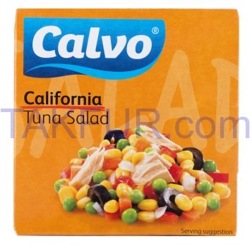 Консервы Calvo салат калифорнийский с тунцом 150г - Фото