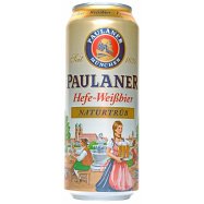 Пиво Paulaner Hefe-Weissbier светлое нефильтр 5,5% 0,5л ж/б - Фото