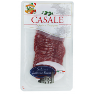 Колбаса Casale Салями Итальянская сыровяленая нарезанная 80г - Фото