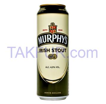 Пиво Murphy`s Irish Stout темное пастеризованное 4% 0,5л - Фото