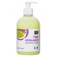 Крем-мыло Aro Виноград и шалфей жидкое с дозатором 500мл - Фото