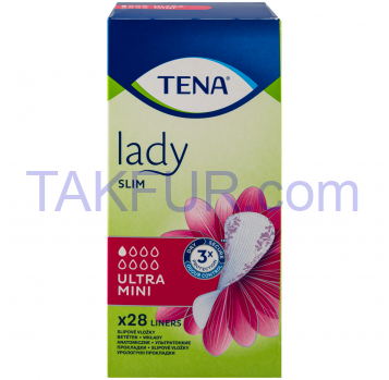 Прокладки урологические TENA Lady  Slim Ultra Mini  28 шт - Фото