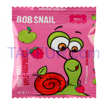 Конфета Bob Snail Яблоко-малина натурал фруктово-ягодная 10г - Фото