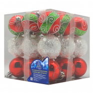 НАБІР  ЯЛИНКОВІ КУЛІ 27 ШТ - Фото