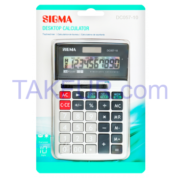 Калькулятор Sigma DC057-10 настольный 1шт - Фото