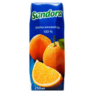 Сок Sandora Апельсиновый 250мл - Фото
