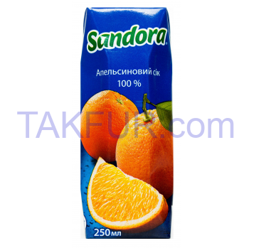 Сок Sandora Апельсиновый 250мл - Фото
