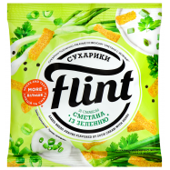 Сухарики Flint пшенично-ржаные вкусом сметаны с зеленью 35г